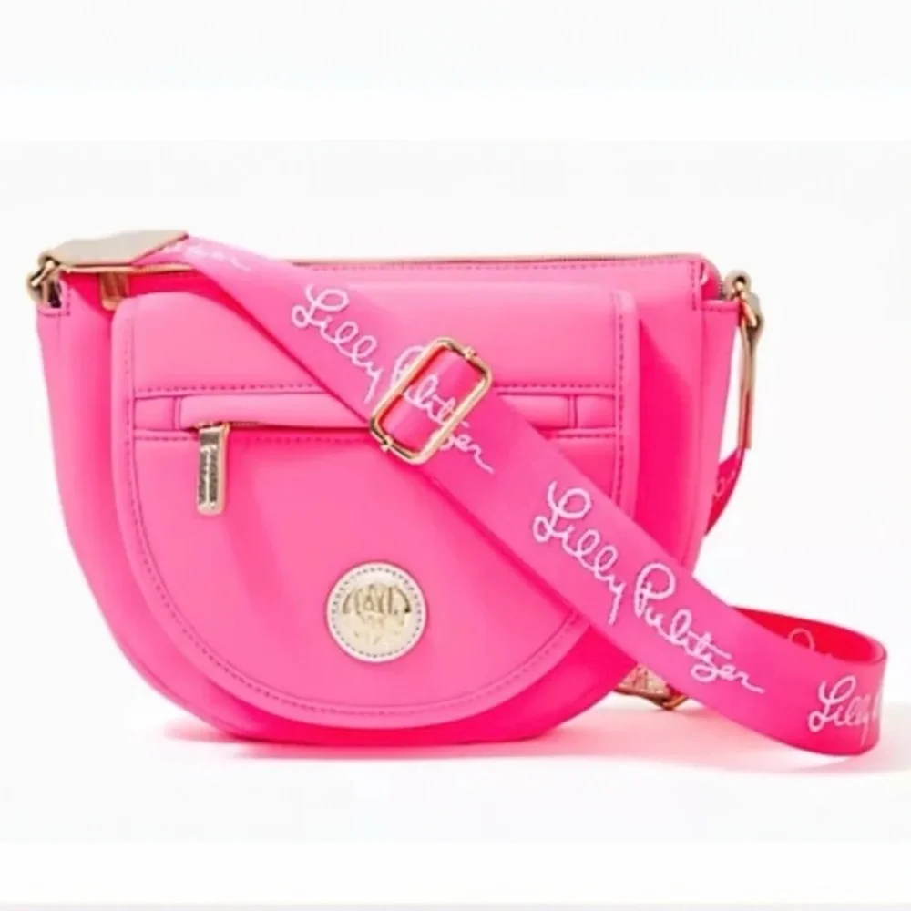 LILLY PULITZER Giavanna Neoprene Crossbody Bag Purse AURA